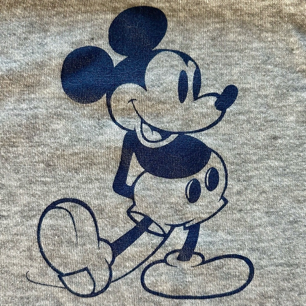Vintage Authentic Rare Disney Casuals Mickey Mouse Raglan Sleeves Hoodie - Picture 2 of 11